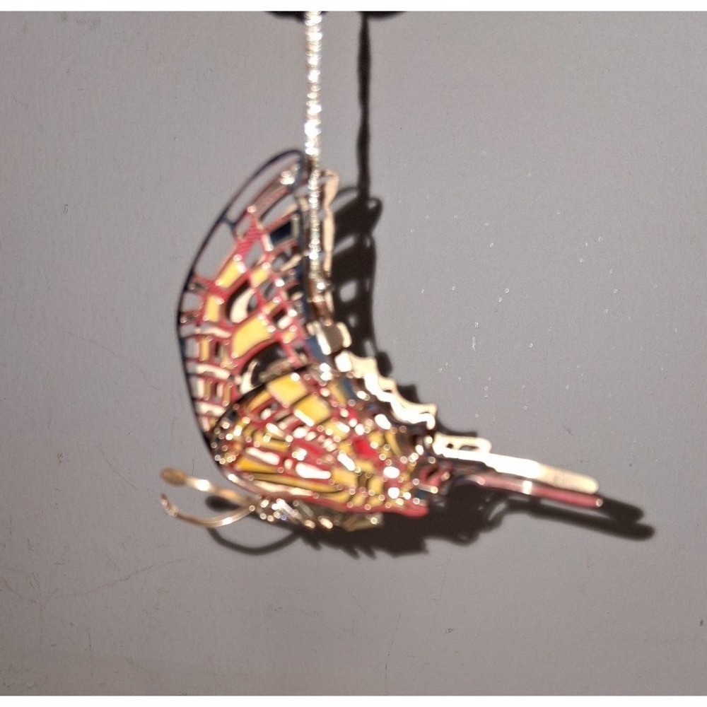 Baldwin Brass Butterfly Ornament 2002 Gold Tone‎ Hanging decor
